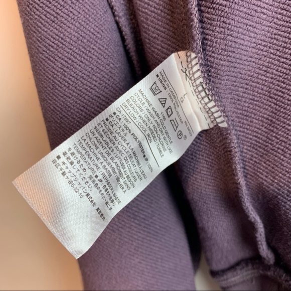 Banana Republic NWT Raglan Sweatshirt Quick Dry Ultraviolet Protection Lavender - Picture 5 of 5